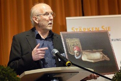 Dr. Christian Mürner mit "Bildnis eines behinderten Mannes"